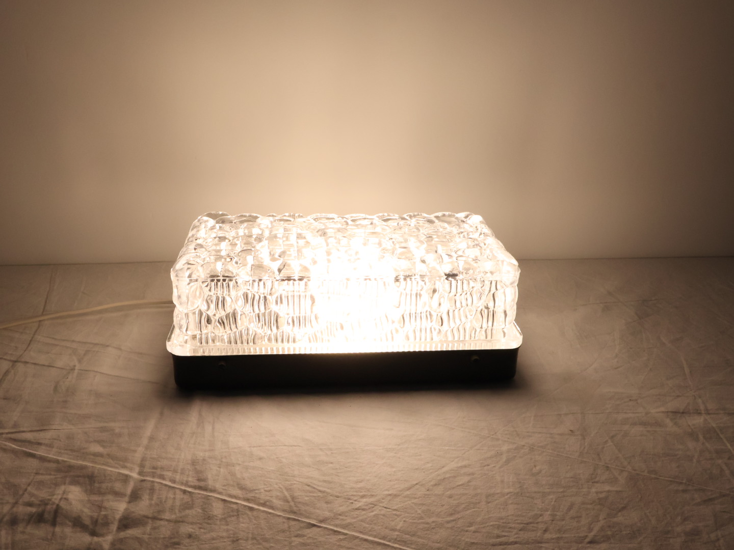 Vintage plafondlamp / glas metaal / rechthoek / RZB Leuchten